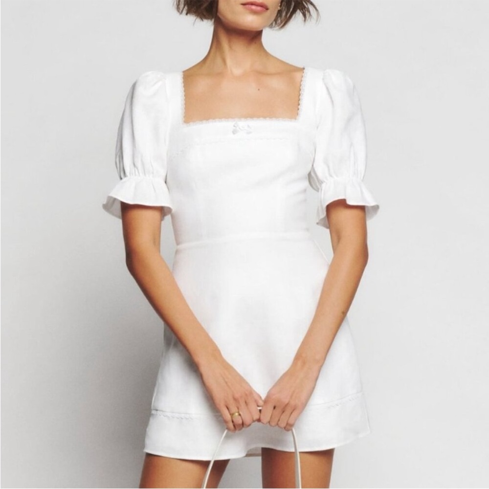 Reformation White Mini Dress